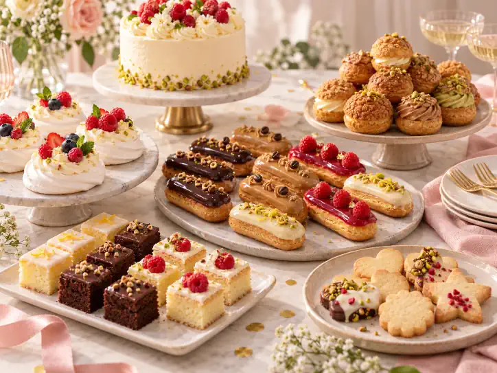 French Celebration dessert selection